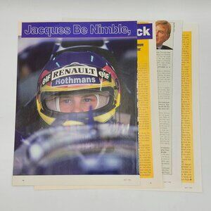 Jacques Be Nimble Villeneuve May 1996 Article Pages F1 Racing Renault Rothmans C